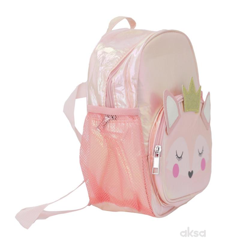 Cute&Cool ranac za decu lija, metalik roze 