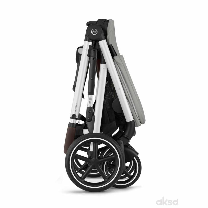 Cybex kolica Gazelle, Stone Grey (silver ram) 