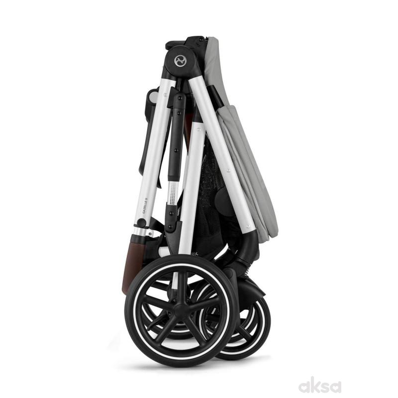 Cybex kolica Gazelle, Stone Grey (silver ram)