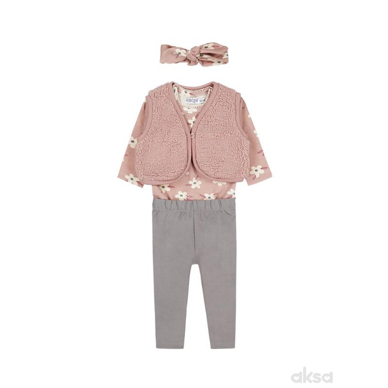 Dirkje komplet 4/1 (majica,prsluk,pant,tr),devojč