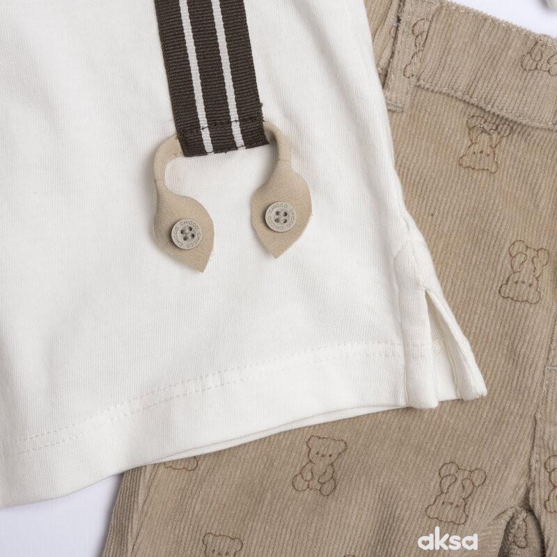 Chicco komplet 2/1 (majica dr, pantalone), dečaci