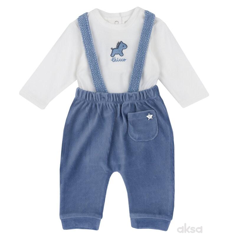 Chicco komplet 2/1 (majica dr, pantalone), dečaci