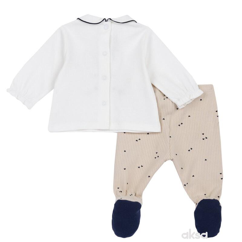 Chicco komplet 2/1 (majica dr,pantalone),devojčice
