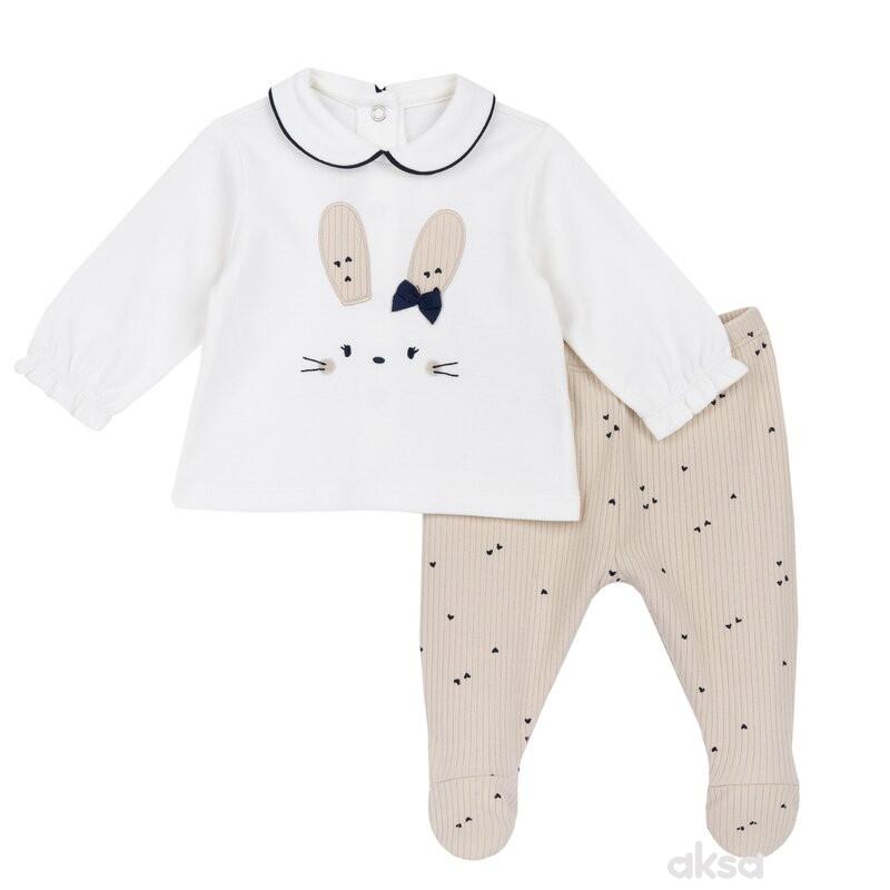 Chicco komplet 2/1 (majica dr,pantalone),devojčice