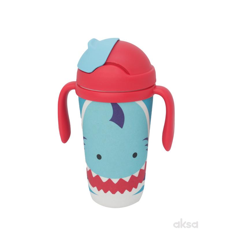 Baby Chef flašica sa slamčicom ajkula 350ml