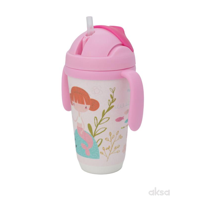 Baby Chef flašica sa slamčicom sirena 350ml 