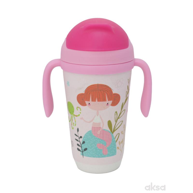 Baby Chef flašica sa slamčicom sirena 350ml 