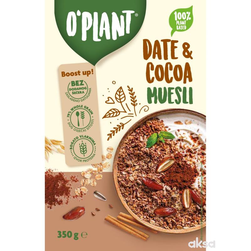 Oplant musli date&cocoa 350gr 