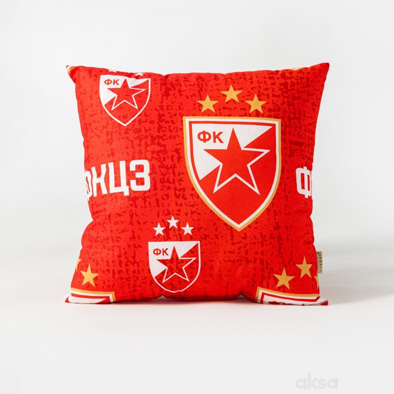 Stefan ukrasni jastuk Crvena Zvezda, 40x40cm 