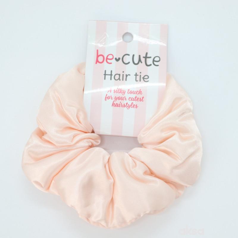 Be Cute Satenska gumica za kosu, roze 