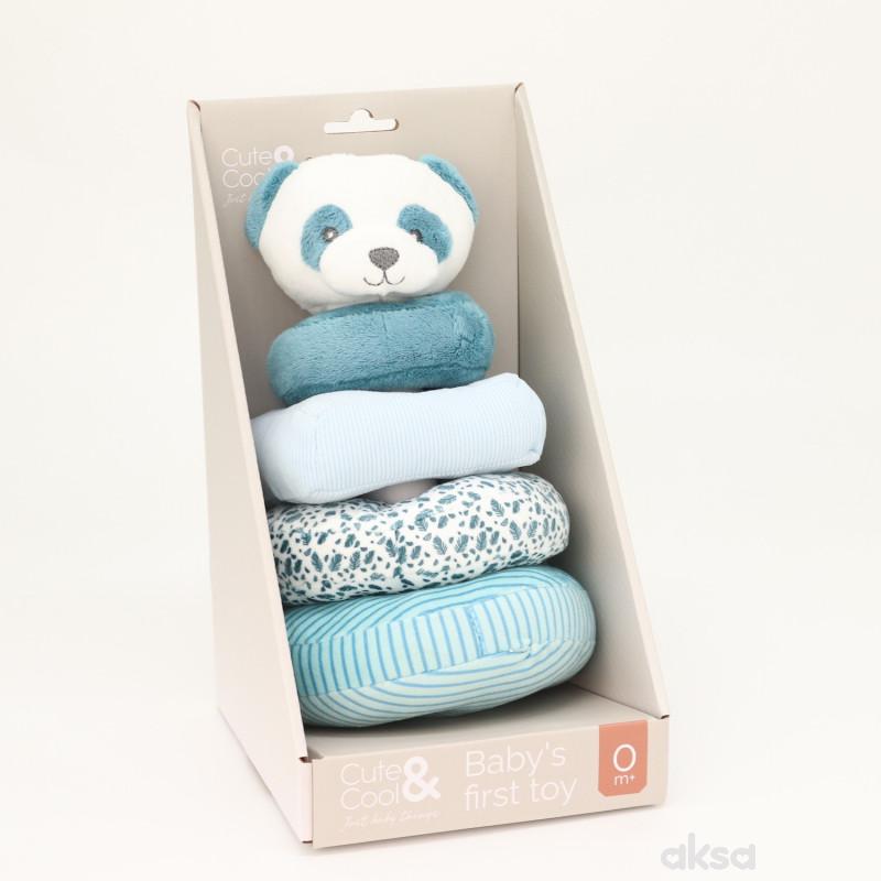 Cute&Cool plišani krugovi za slaganje panda
