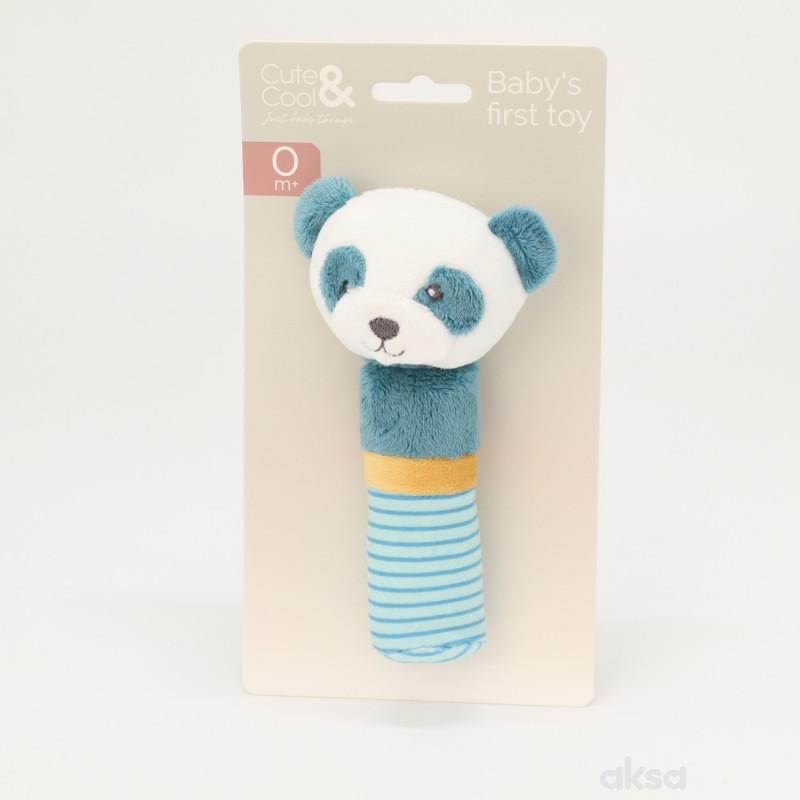 Cute&Cool plišana zvečka štapić panda 