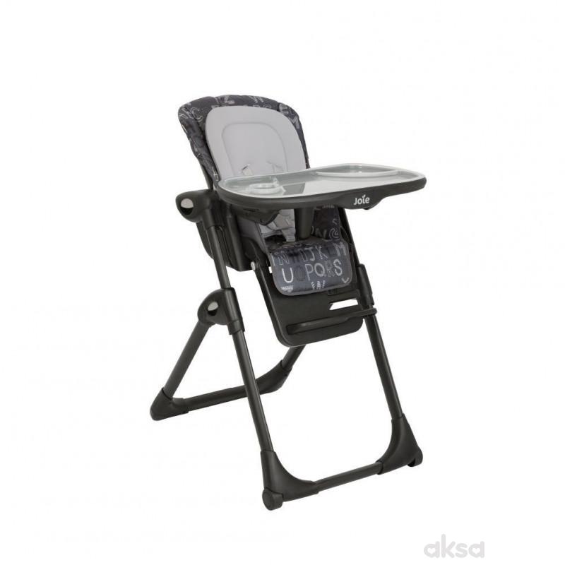 Joie hranilica Mimzy Recline  ABC Charcoal 