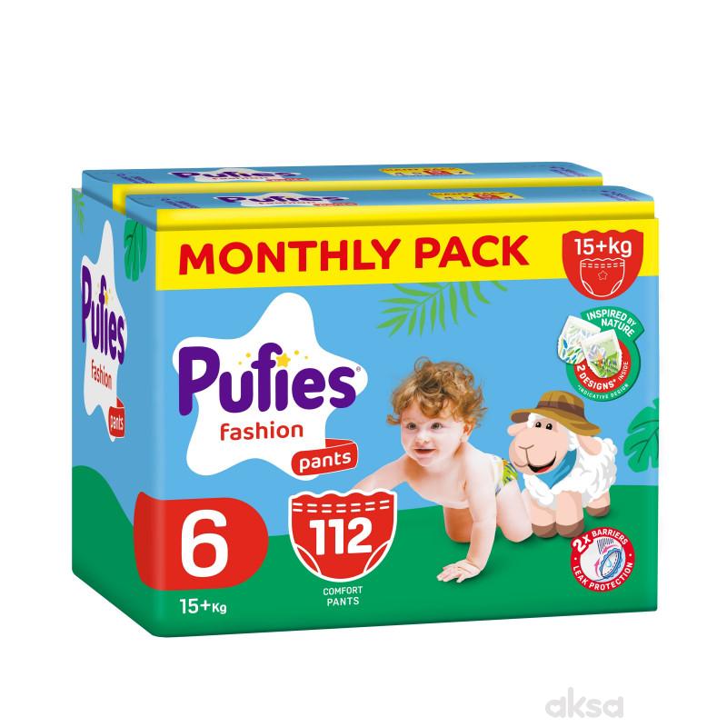 Pufies pelene monthly pants 6ex.large 15+kg 112kom