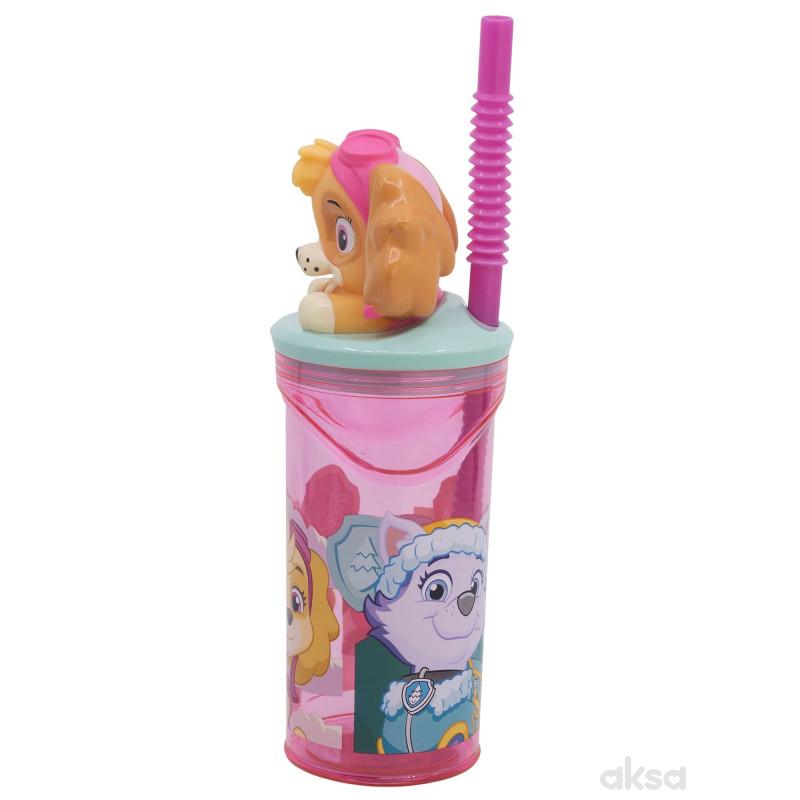 Stor flašica sa 3D figurom 360ml, Paw Patrol Girl 