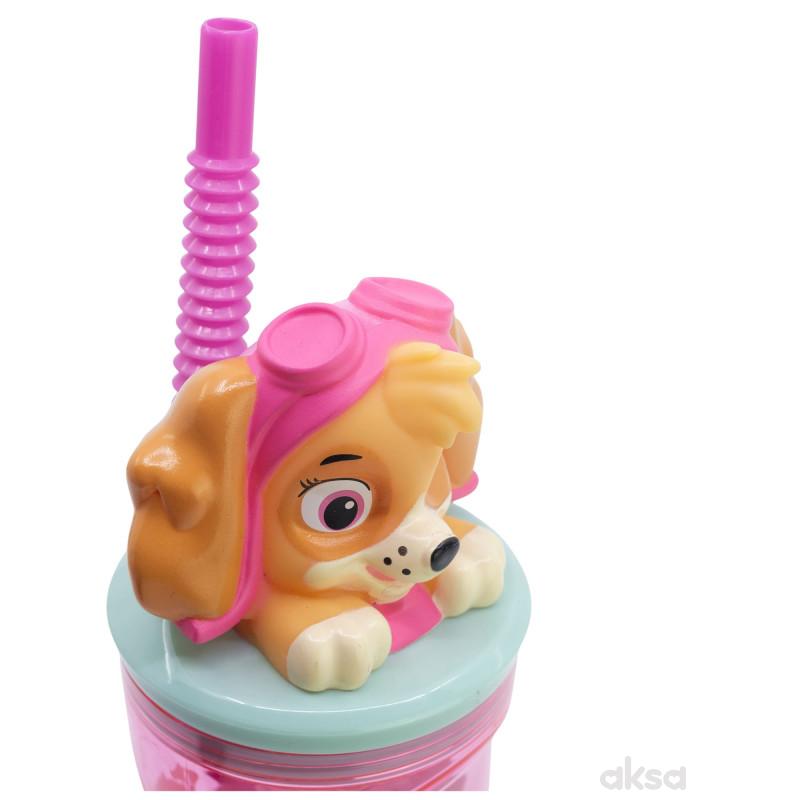 Stor flašica sa 3D figurom 360ml, Paw Patrol Girl 