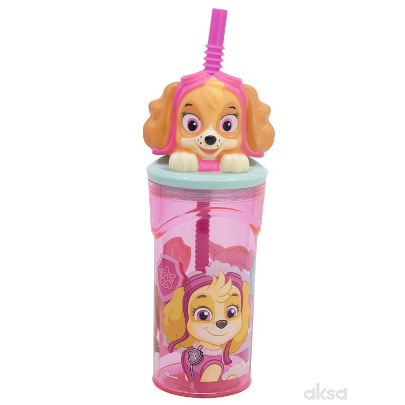 Stor flašica sa 3D figurom 360ml, Paw Patrol Girl 