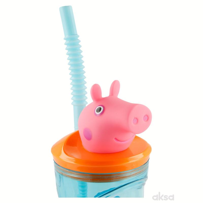 Stor flašica sa 3D figurom 360ml, Peppa Pig 