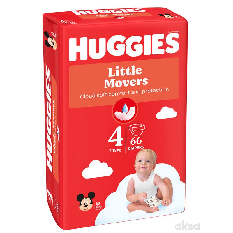 Huggies pelene little movers 4 7-18, 66kom