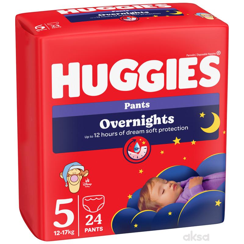 Huggies pelene pants overnights 5 12-17kg,24kom