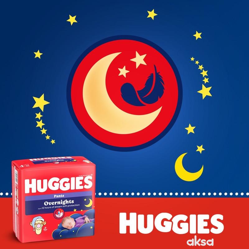Huggies pelene pants overnights 5 12-17kg,24kom