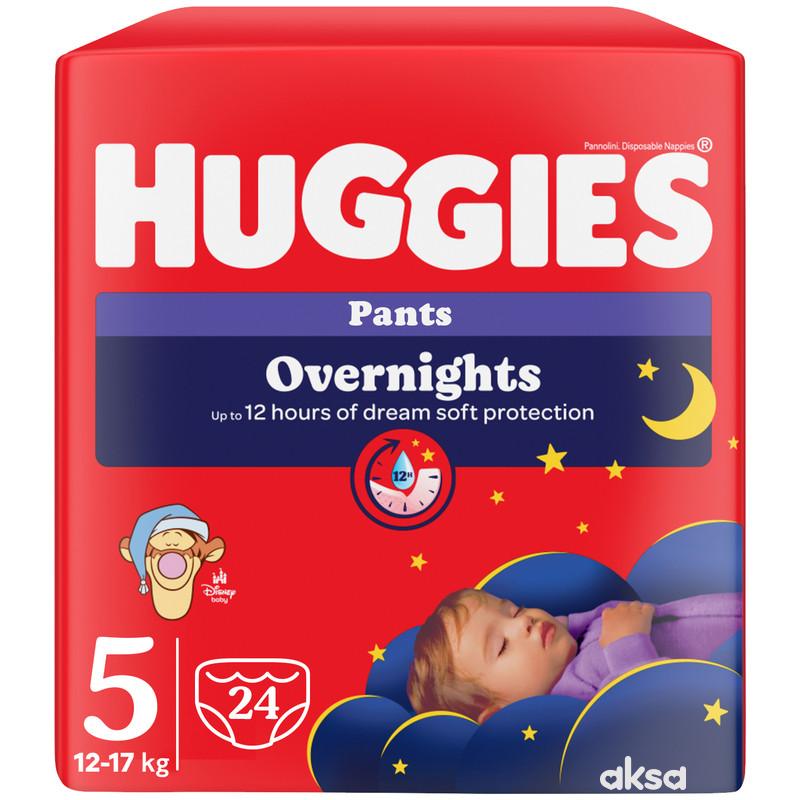 Huggies pelene pants overnights 5 12-17kg,24kom