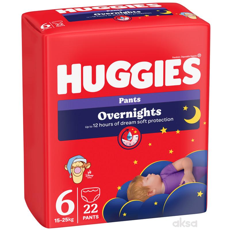Huggies pelene pants overnights 6 15-25kg,22kom 