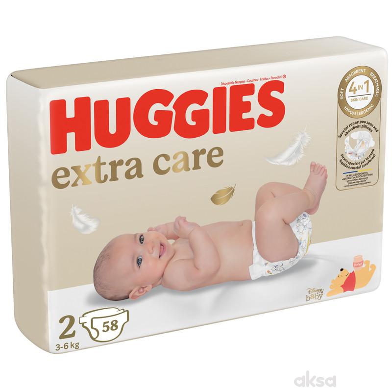 Huggies pelene extra care 2 3-6kg 58kom
