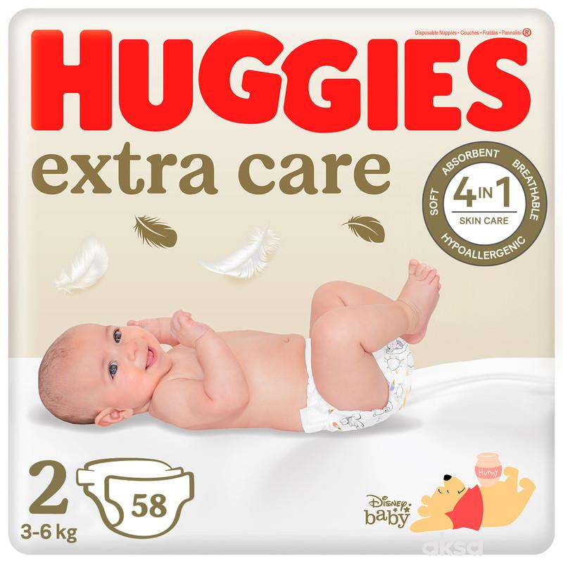 Huggies pelene extra care 2 3-6kg 58kom