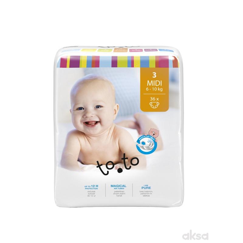 Tosama to.to pelene 3 midi 6-10kg, 36kom 