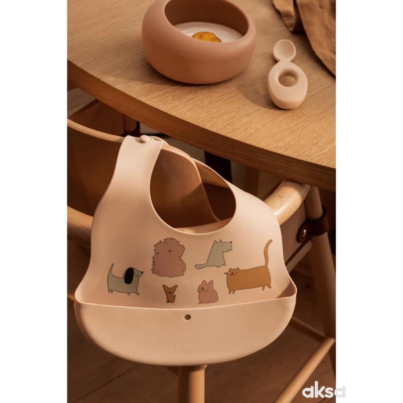 Liewood silik portikla 2pcs Ember,CatsandDogs/Sand 