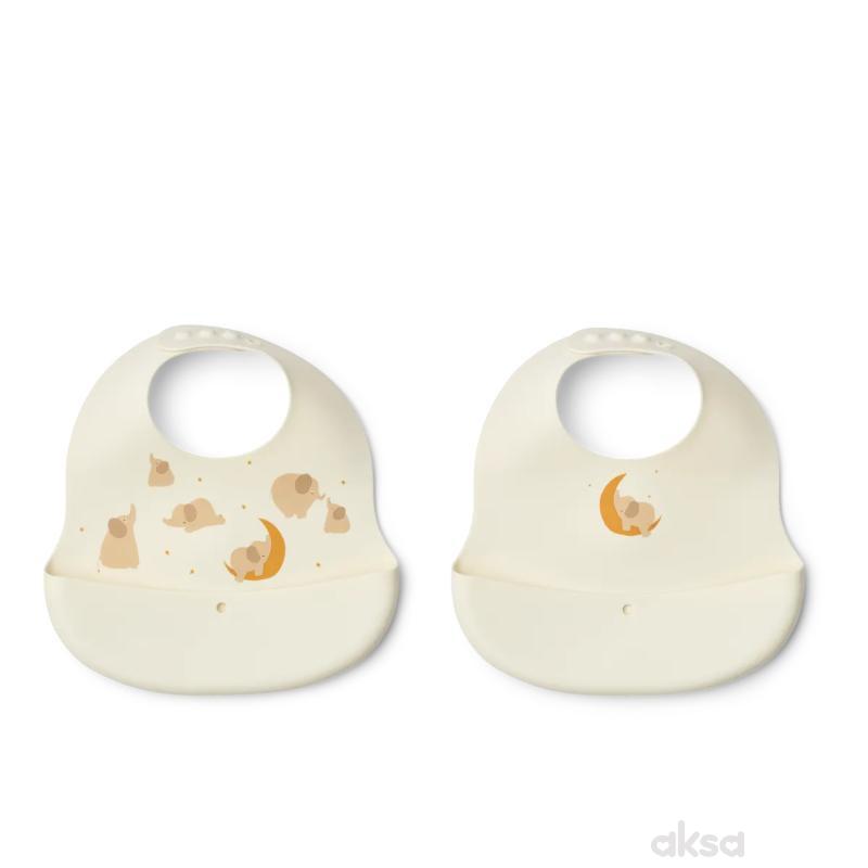 Liewood silik portikla 2pcs Ember,Elephant/Creme 