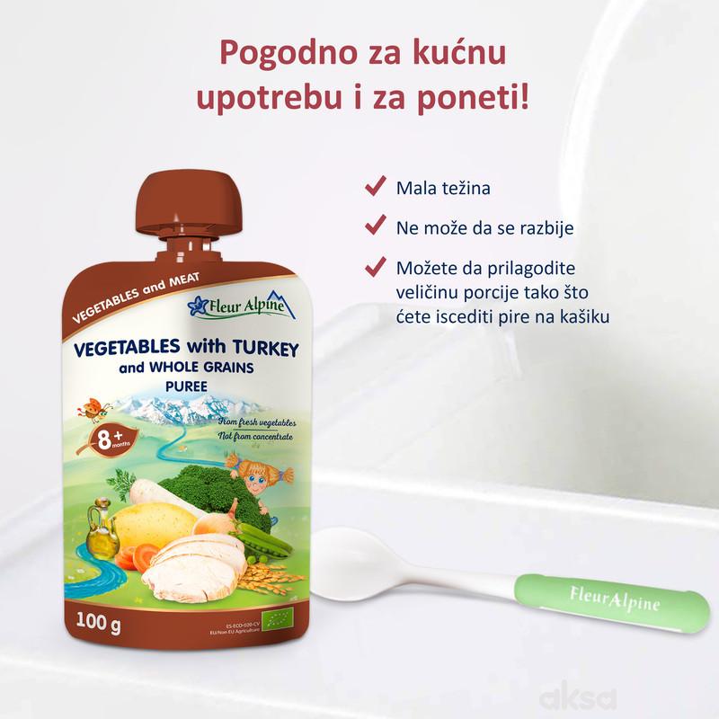 Fleur Alpine org. pire od povrća sa ćuretinom 100g 