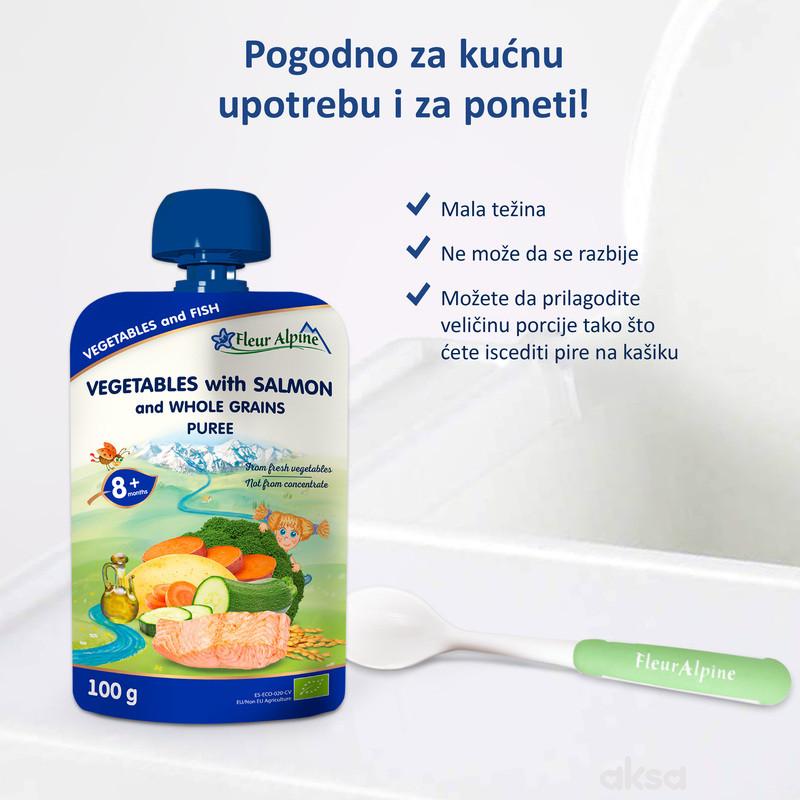 Fleur Alpine org. pire od povrća sa lososom 100g 