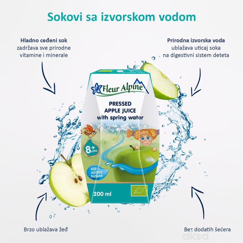 Fleur Alpine organski sok sa vodom od jabuke 200ml 