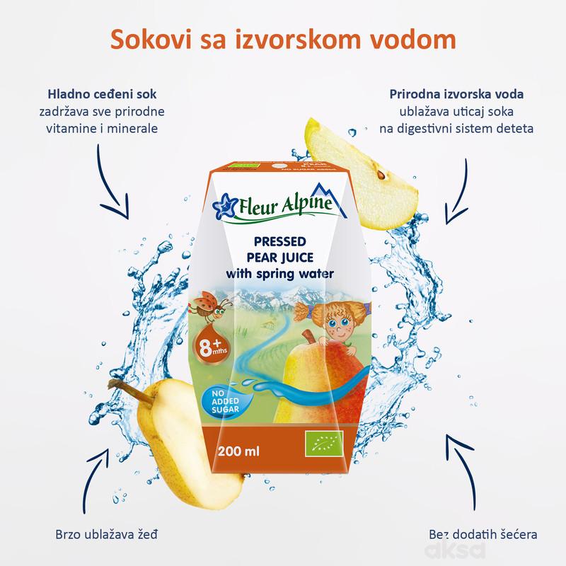 Fleur Alpine organski sok sa vodom od kruške 200ml 