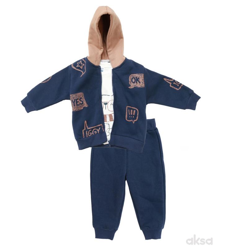 Iggy komplet 3/1 (duks, majica dr, d.deo), dečaci 