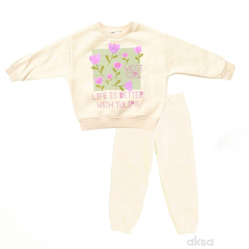 West komplet 2/1 (duks, donji deo), devojčice 