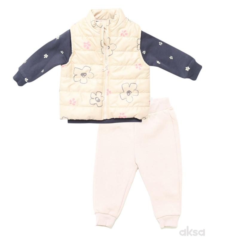 Iggy komplet 3/1 (prsluk, duks, d.deo), devojčice 