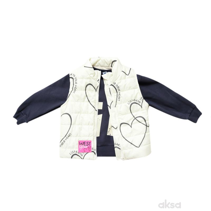 West komplet 3/1 (prsluk, duks, d.deo), devojčice 