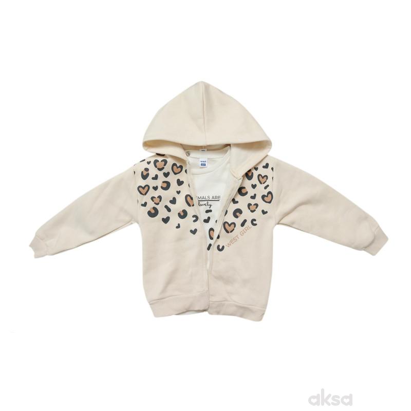 West komplet 3/1 (duks,majica dr,d.deo),devojčice 