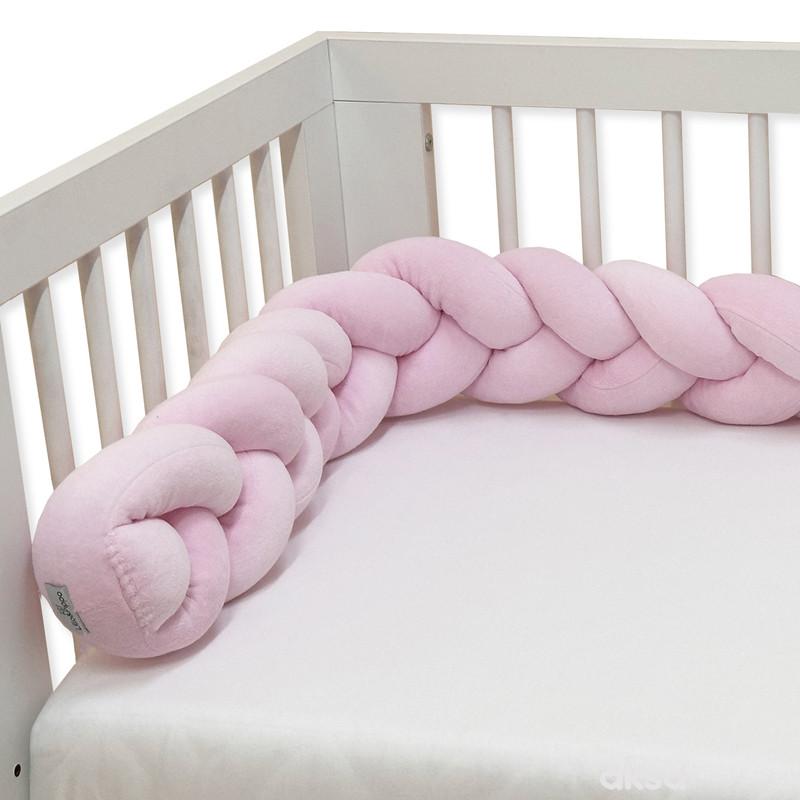 Lillo&Pippo pletenica, roze, 180 cm