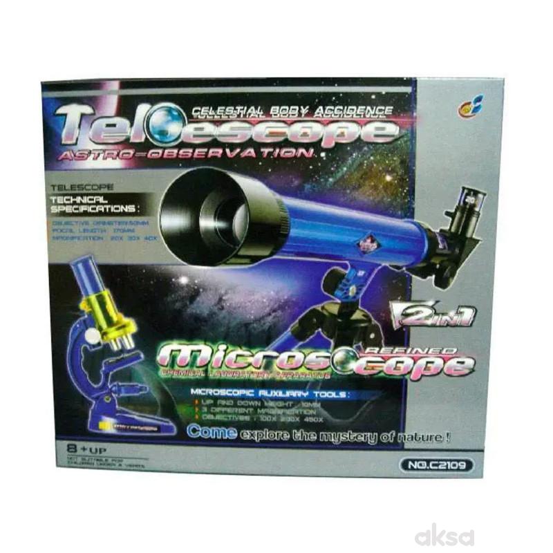 HK Mini kombinovani set teleskopa i mikroskopa 