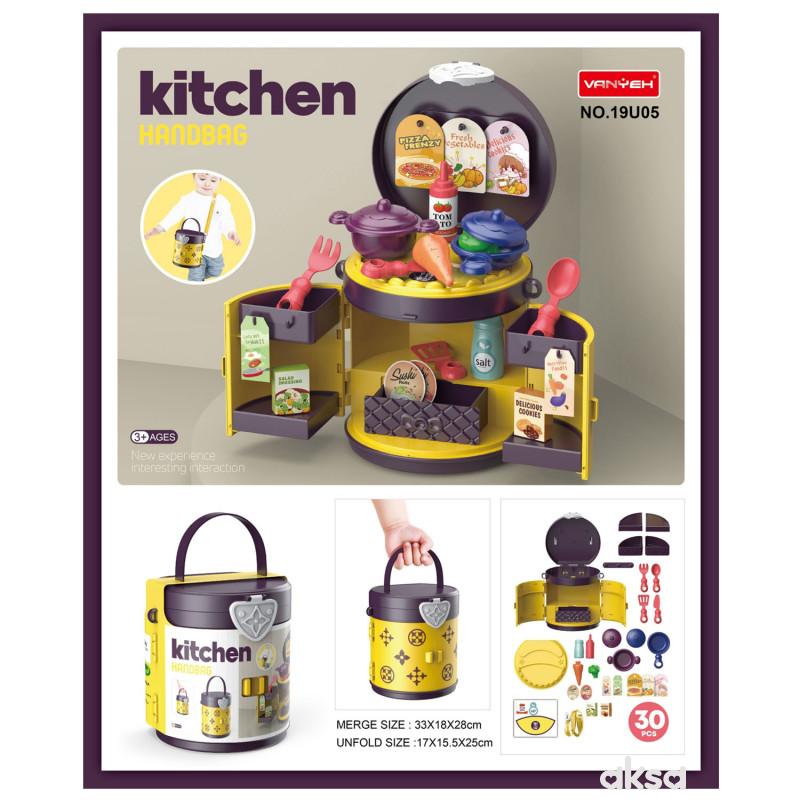 HK Mini kuhinjski okrugli kofer za igru 