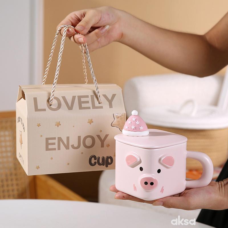 Cute&Cool HOME Dekorativna šolja prase 