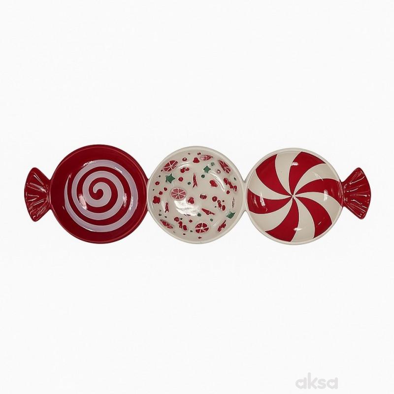 Cute&Cool HOME Trodelni keramički tanjir candy 