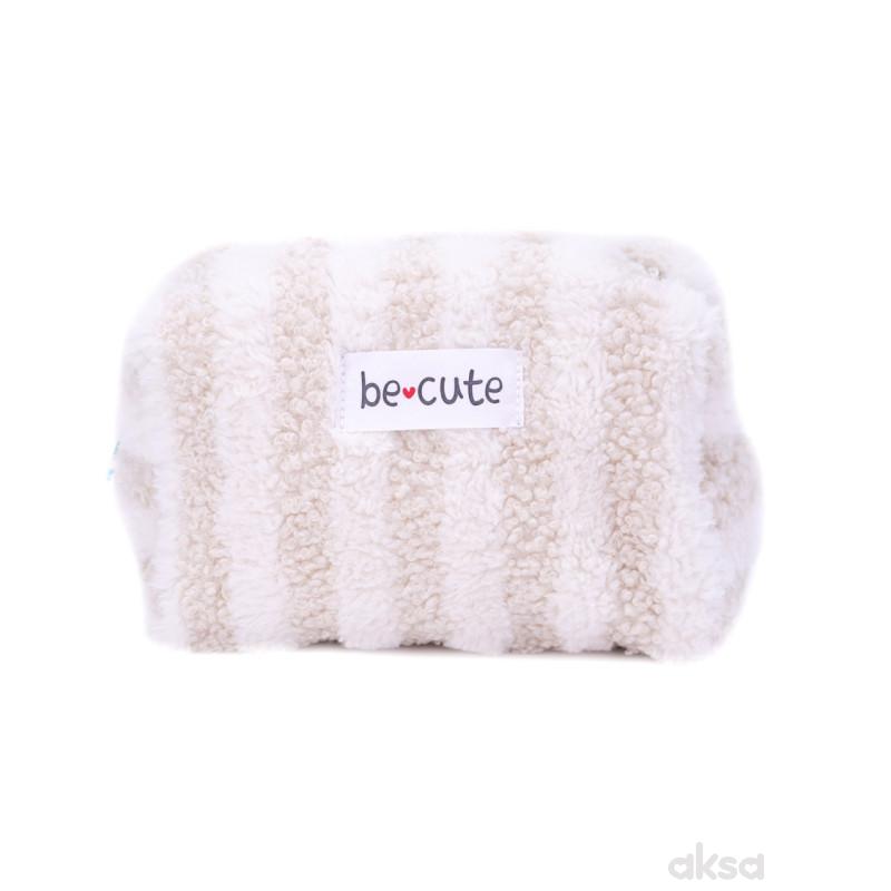 Be Cute plišani neseser bež/beli M 