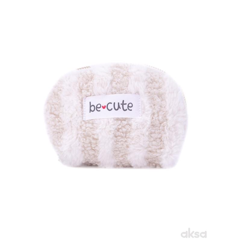 Be Cute plišani neseser bež/beli S 