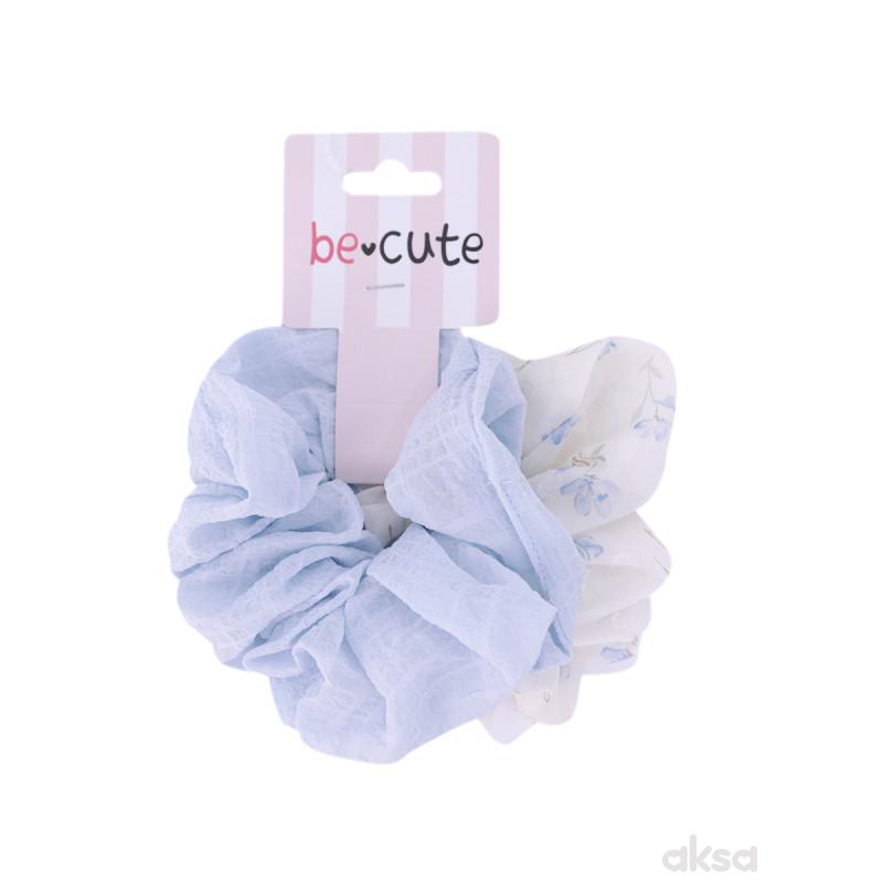 Be Cute gumice za kosu set 2kom, plava 