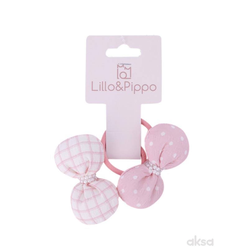 Lillo&Pippo, gumice za kosu 2/1 mix mašnice 